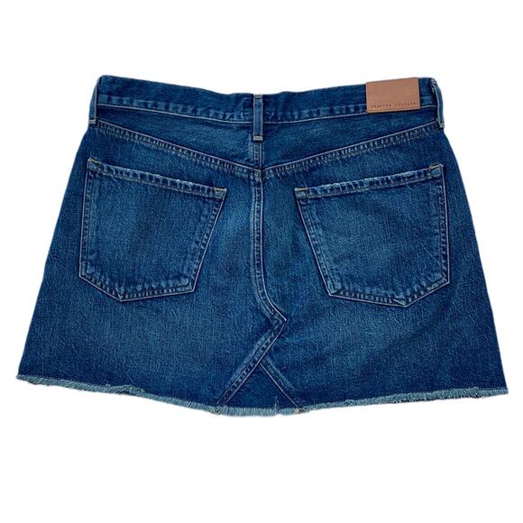 New Citizens of Humanity Premium Vintage Blue Cut Off Denim Jean Mini Skirt 28 - Picture 6 of 12